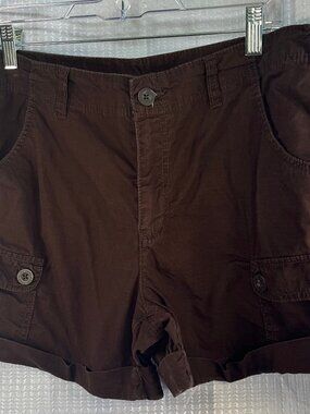 Faded Glory Brown Cargo Mini Shorts 12